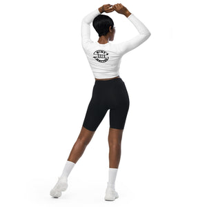 "You're too close" long-sleeve crop top