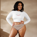 "You're too close" long-sleeve crop top