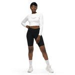 "You're too close" long-sleeve crop top