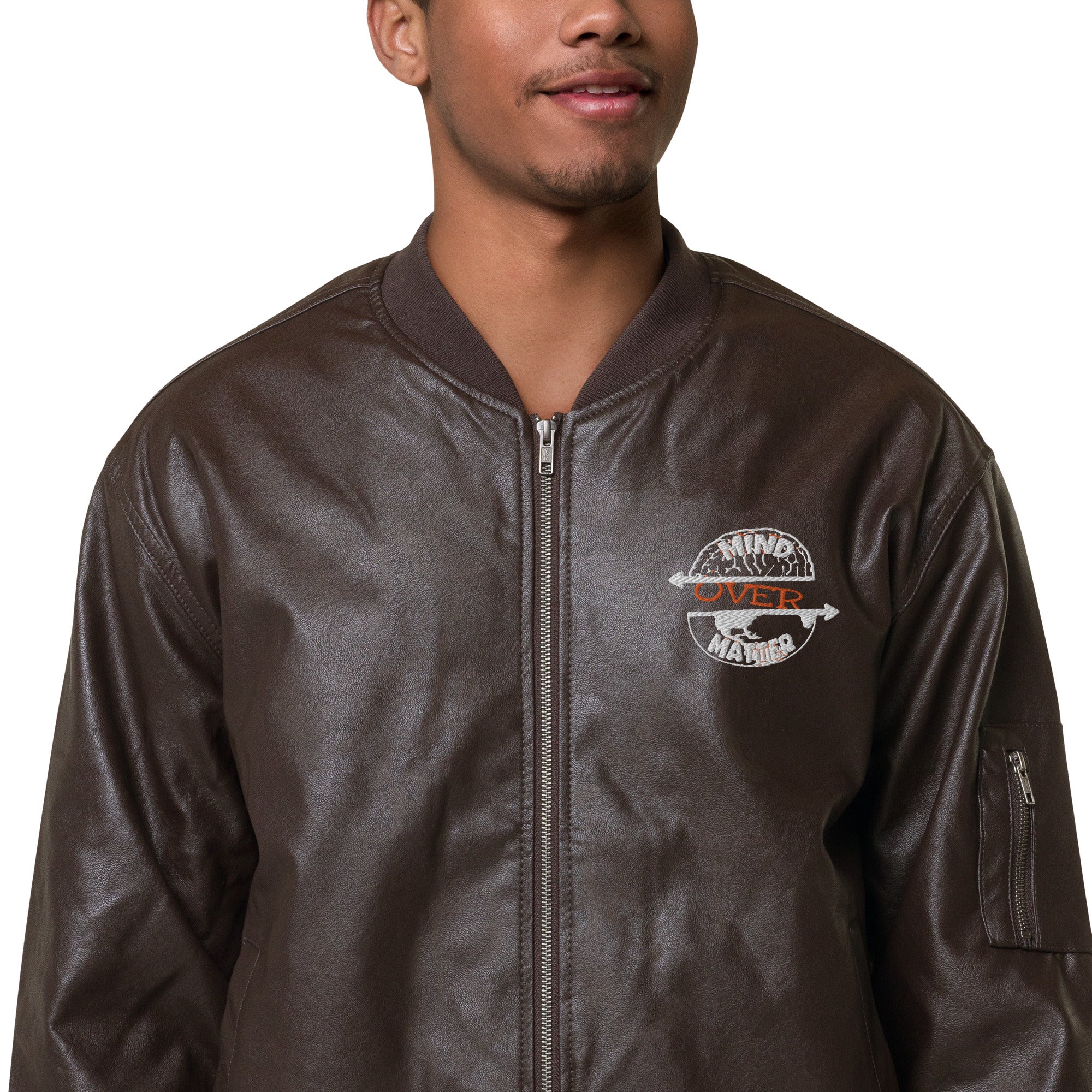 Leather Bomber Jacket