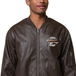 Leather Bomber Jacket